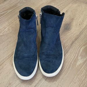 High top zipper sneakers